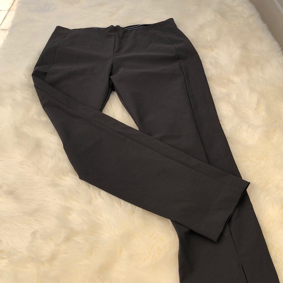 Athleta dark gray dress pants zip back ankle 8P - Picture 5 of 8